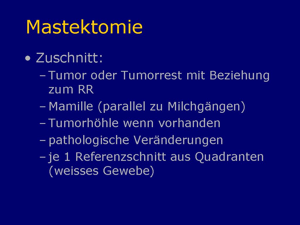 Mastektomie